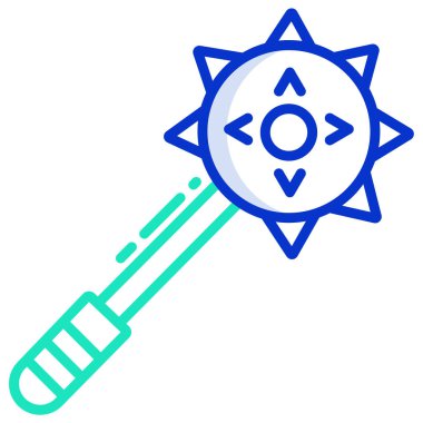 Mace simge vektör çizim