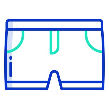 Şort. Web simgesi basit illüstrasyon