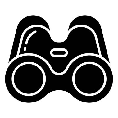 Basit vektör simgesi, dürbünün çizimi 