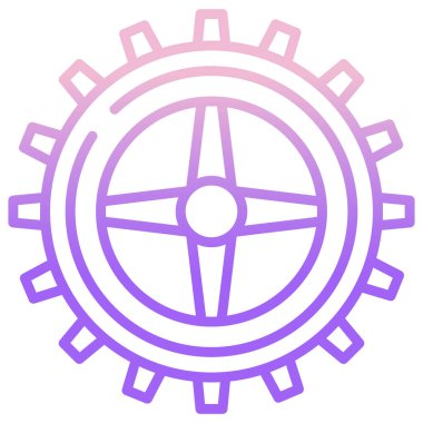 Teçhizat Web simgesi basit illüstrasyon