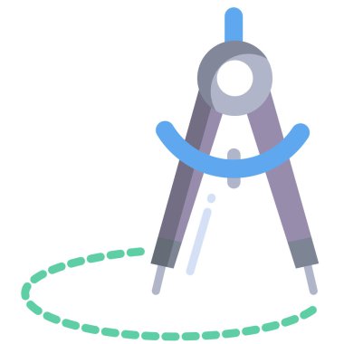 Pusula. Web simgesi basit illüstrasyon 