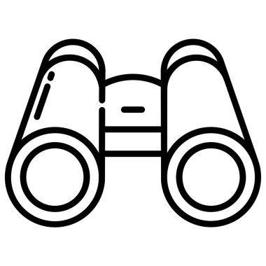 Dürbün. Web simgesi basit illüstrasyon