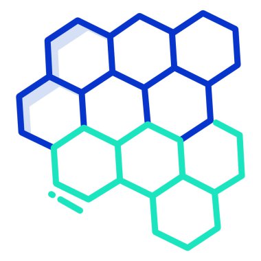 Bal peteği. Web simgesi basit illüstrasyon