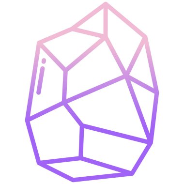 Kaya simgesinin vektör illüstrasyonu