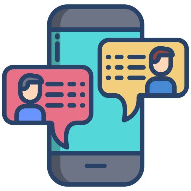  Cep telefonu web simgesi, vektör çizim