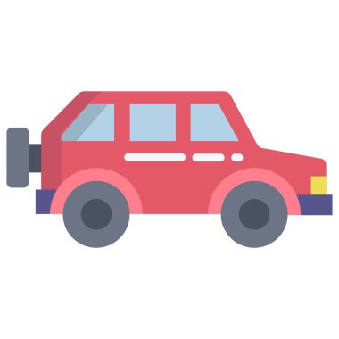 - Araba. Web simgesi basit tasarım