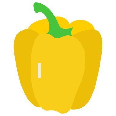 Basit vektör simgesi, Bell Pepper illüstrasyonu