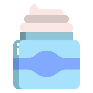 Basit vektör simgesi, nemlendirici kremin çizimi