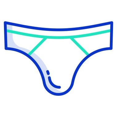 iç çamaşırı basit simgesi, vektör illüstrasyonu