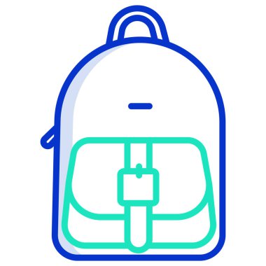 El çantası simgesini, basit vektör çizim