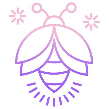  Firefly ikon vektör çizimi