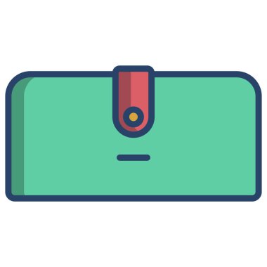 El çantası simgesini, basit vektör çizim