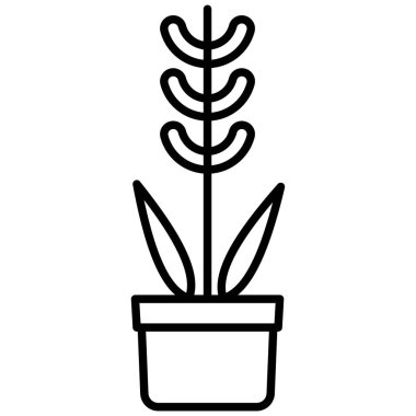 Bitki simgesinin vektör illüstrasyonu