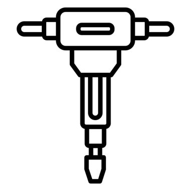 Çekiç simgesi, vektör çizimi