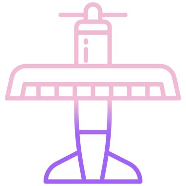 Uçuş. Web simgesi basit illüstrasyon 