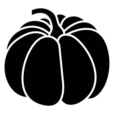 Beyaz arkaplanda kabak basit vektör simgesi