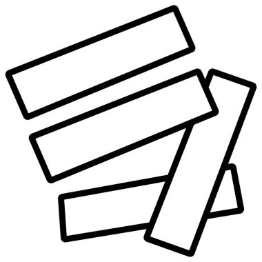 beyaz arkaplanda tebeşir basit vektör simgesi