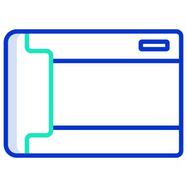 El çantası simgesini, basit vektör çizim