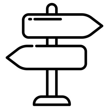 İşaret levhası Web simgesi basit illüstrasyon