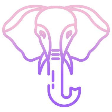 Fil ağı simgesi, vektör illüstrasyonu 