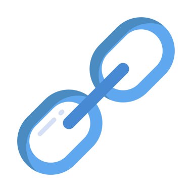 zincir ağ simgesi basit resimleme