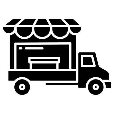 yiyecek ikonu vektör illüstrasyonu 