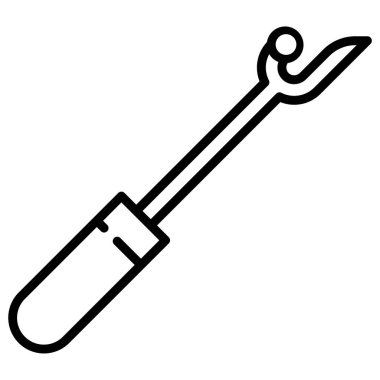 Tornavida. Web simgesi basit illüstrasyon