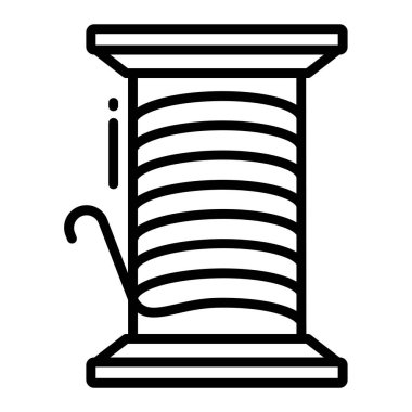 iplik makarası, web simgesi basit tasarım