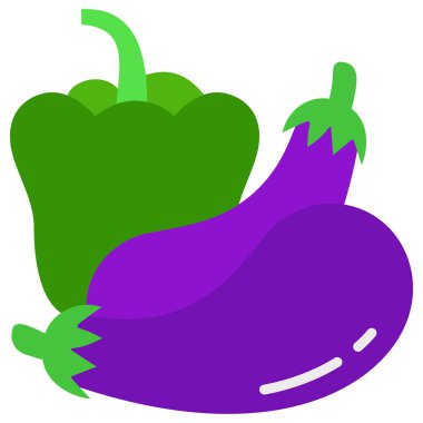 Sebze ağ simgesi basit vektör illüstrasyonu