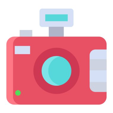 Kamera. Web simgesi basit illüstrasyon  