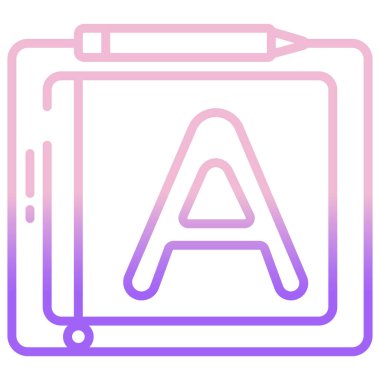 Beyaz arkaplanda basit vektör simgesi