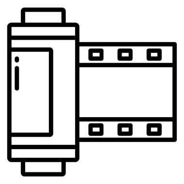 Basit vektör simgesi, film prodüksiyonunun çizimi