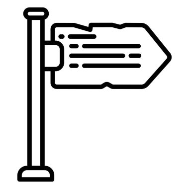 Yönlendirme çizelgesi. basit vektör tasarımı