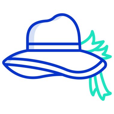  hat web simgesi, vektör illüstrasyonu