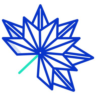 Yaprak simgesi, vektör illüstrasyonu