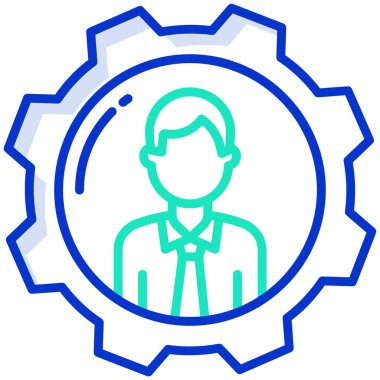 Teçhizat Web simgesi basit illüstrasyon