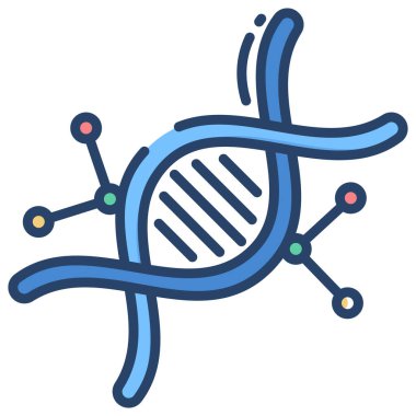 dna. Web simgesi basit illüstrasyon