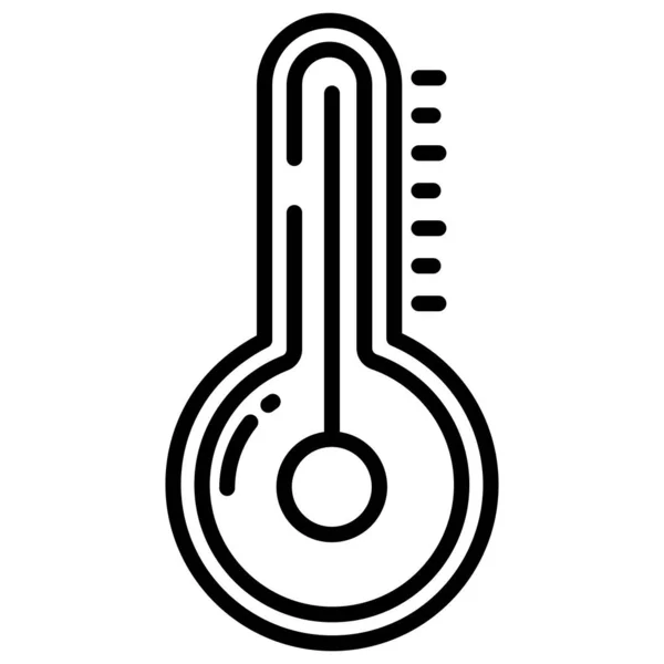 Thermometer Simple Icon Vector Illustration — Stock Vector