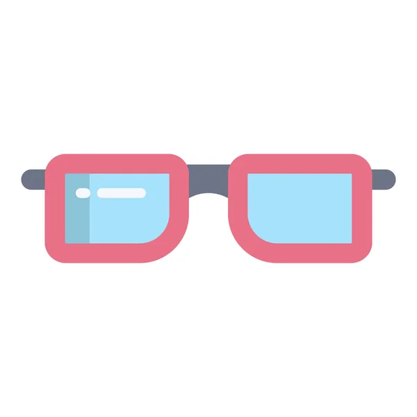 Icono Gafas Plano Ilustración Símbolo Signo Vector Aislado — Archivo Imágenes Vectoriales