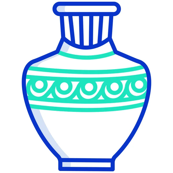 Ícone Simples Vaso Ilustração Vetorial — Vetor de Stock