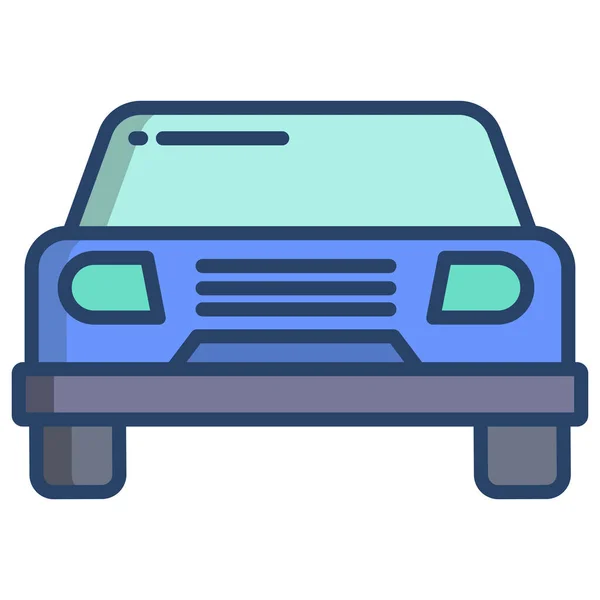 Coche Icono Web Ilustración Simple — Vector de stock