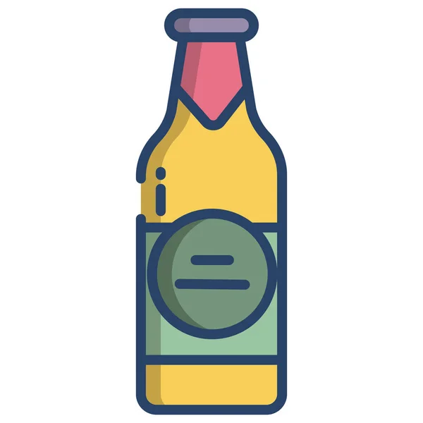 Ícone Web Cerveja Ilustração Vetorial — Vetor de Stock