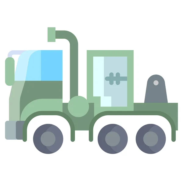 Truck Web Icoon Eenvoudige Illustratie — Stockvector