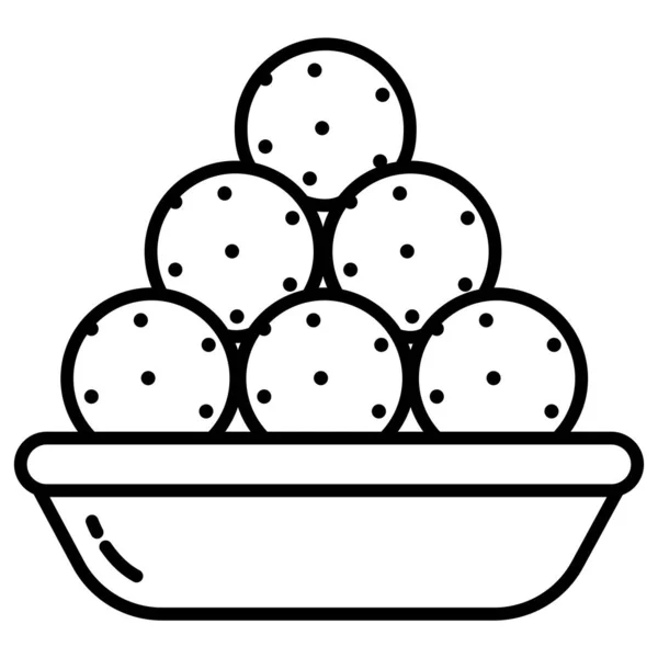 Comida Icono Web Ilustración Simple — Archivo Imágenes Vectoriales