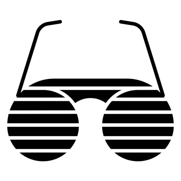 Sunglasses Simple Vector Icon White Background — Stock Vector