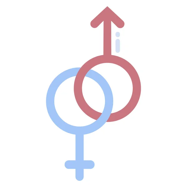 Gender Symbol Simple Design — Stock Vector