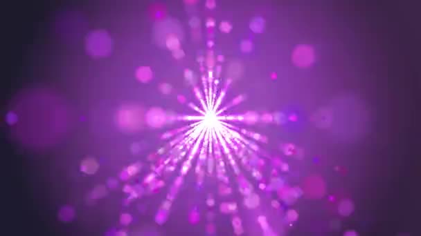 Bagliore Illuminazione Con Luce Neon Triangolo — Video Stock