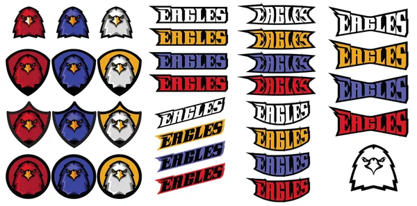 Creador del logotipo de águilas — Archivo Imágenes Vectoriales