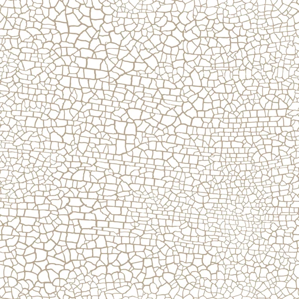 Texture vectorielle sans couture fissurée sur fond blanc — Image vectorielle