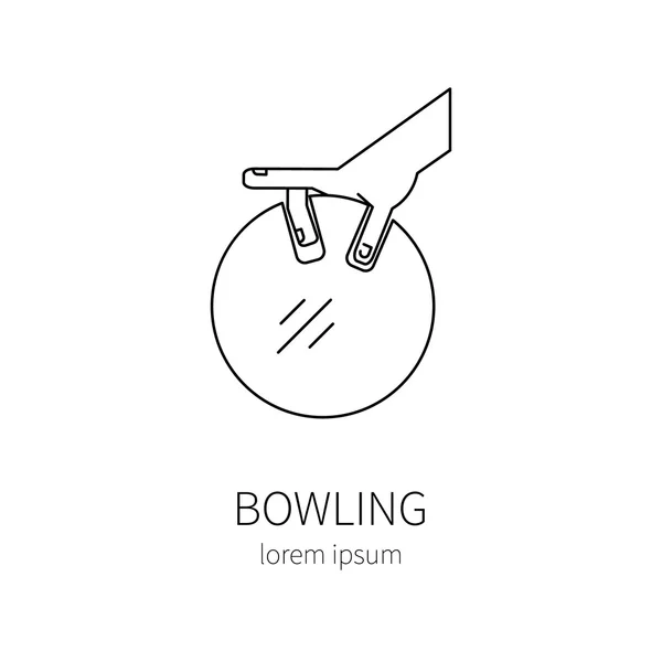 Bowlinglinjeikon — Stock vektor